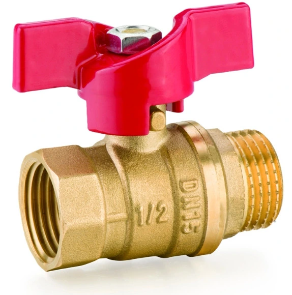 OEM Brass Ball Valve with Aluminum Butterfly Handle F/M Thread