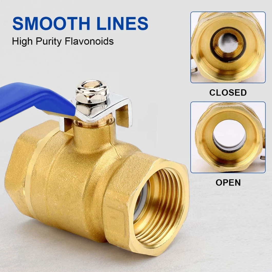 Ningshui Pn16 Forged Brass Female Water Ball Valve Suitable for Plumbing and Heating System for European Market