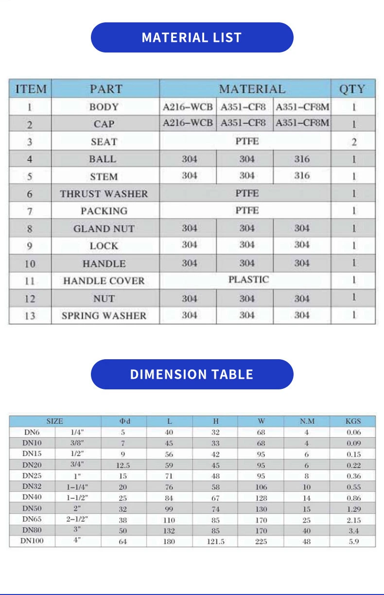 Nickel Plating Ball Valve with Steel Handle