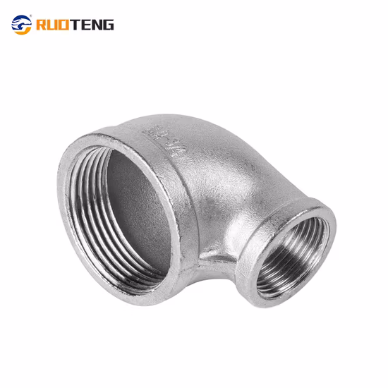 스테인레스 스틸 암나사형 파이프 피팅, 90도 NPT BSP G 나사산