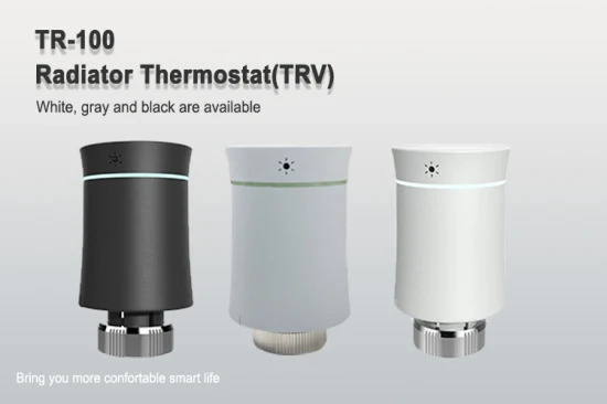 무선 프로그래밍 가능 스마트 Tuya Zigbee WiFi 자동 히터 Trv 온도 조절기 라디에이터 밸브